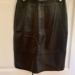 Banana Republic leather pencil skirt size 0